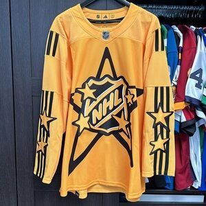2024 NHL All-Star Game adidas x drew house Yellow Primegreen Authentic Jersey